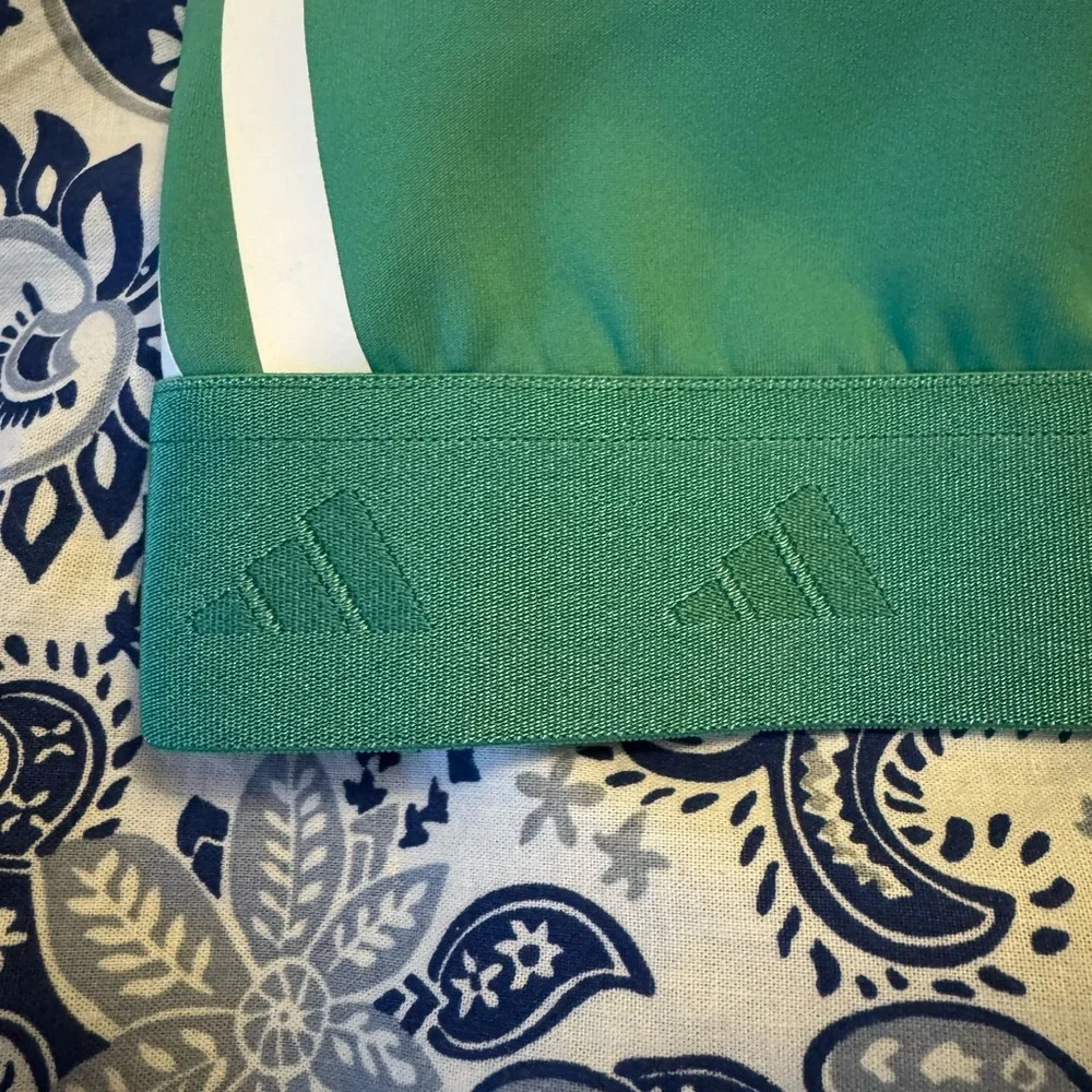 NWT Adidas Women's Powerreact Sports Bra Green Size Small